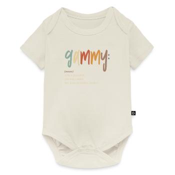 Gammy Definition Funny Grandma - Baby Premium short-sleeve bodysuit - off white - Front