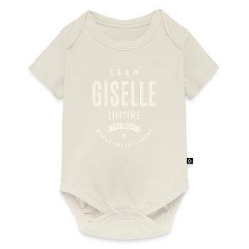Team Giselle Lebenslanges Mitglied Lustiger Name Giselle - Baby Premium Kurzarmbody - Naturweiß - Vorne