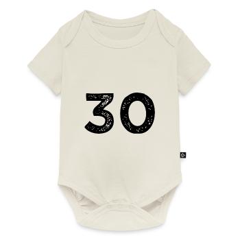 Maillot à 30 chiffres - Body à manches courtes Premium Bébé - blanc cassé - Devant