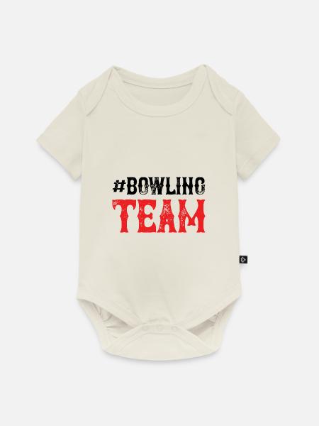 Bowling Team - Baby Premium Kurzarmbody - Naturweiß