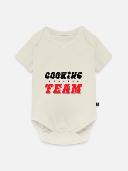Cooking Team - Baby Premium Kurzarmbody - Naturweiß