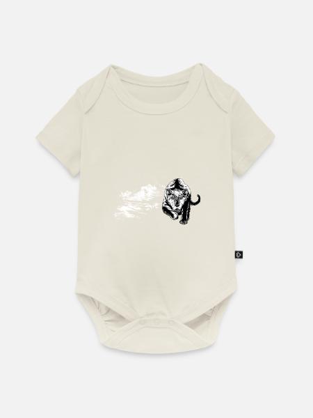 Wildnis - Baby Premium Kurzarmbody - Naturweiß