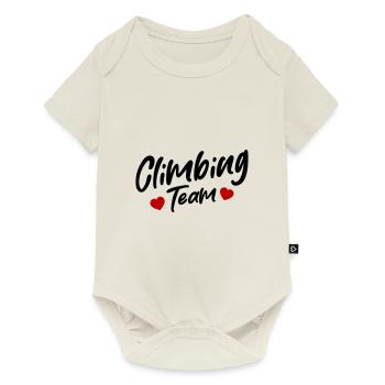 Climbing Team - Baby Premium Kurzarmbody - Naturweiß - Vorne