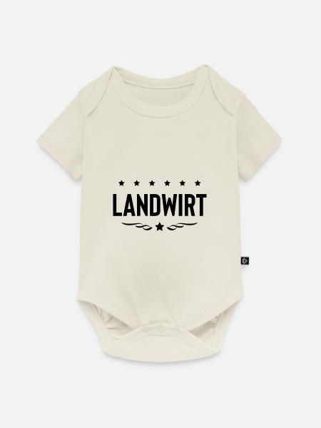 Landwirt Beruf - Baby Premium Kurzarmbody - Naturweiß