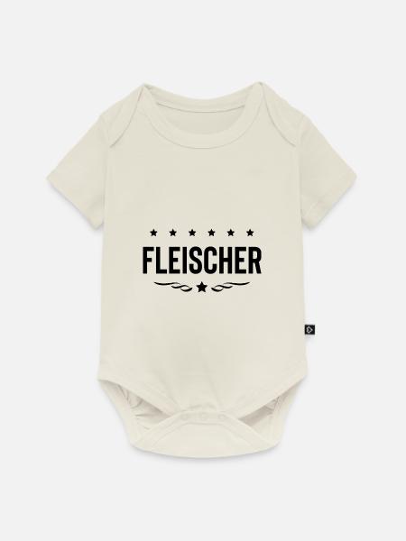 Fleischer Beruf - Baby Premium Kurzarmbody - Naturweiß