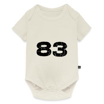 Maillot à 83 numéros - Body à manches courtes Premium Bébé - blanc cassé - Devant