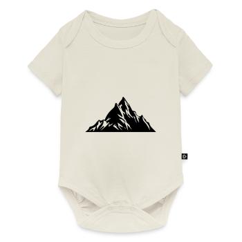 Mountains Nature Silhouette - Baby Premium short-sleeve bodysuit - off white - Front