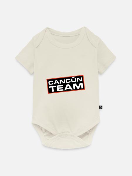 Cancun Team - Baby Premium Kurzarmbody - Naturweiß