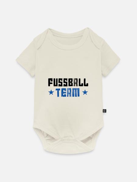 Fussball Team - Baby Premium Kurzarmbody - Naturweiß