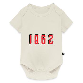 1962 year birthday - Baby Premium short-sleeve bodysuit - off white - Front