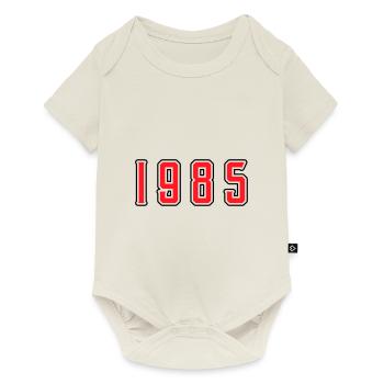1985 year birthday - Baby Premium short-sleeve bodysuit - off white - Front