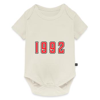 1992 year birthday - Baby Premium short-sleeve bodysuit - off white - Front