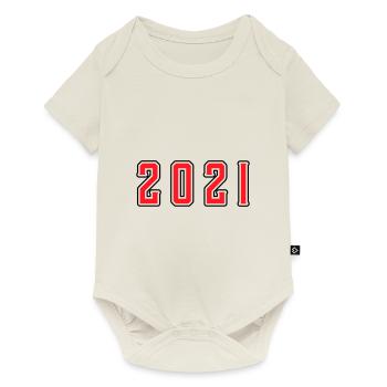 2021 year birthday - Baby Premium short-sleeve bodysuit - off white - Front