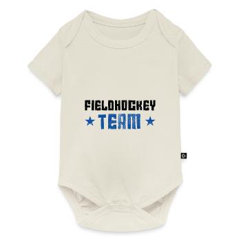 Équipe de hockey sur gazon - Body à manches courtes Premium Bébé - blanc cassé - Devant