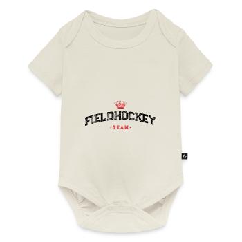 Équipe de hockey sur gazon - Body à manches courtes Premium Bébé - blanc cassé - Devant