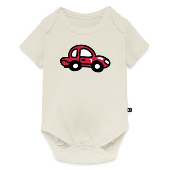 petite voiture 3 - Body à manches courtes Premium Bébé - blanc cassé - Devant