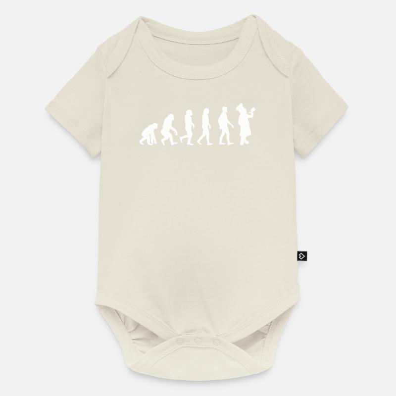 Koch Evolution ! Bon Appetit - Baby Premium Kurzarmbody - Naturweiß