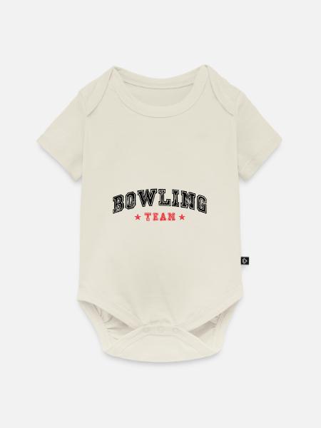 Bowling Team - Baby Premium Kurzarmbody - Naturweiß