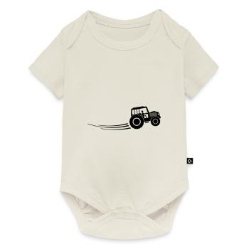 tractor farmer - Baby Premium short-sleeve bodysuit - off white - Front