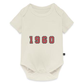Numéro de l’année 1960 - Body à manches courtes Premium Bébé - blanc cassé - Devant