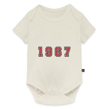 1967 year number - Baby Premium short-sleeve bodysuit - off white - Front