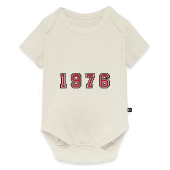 Numéro de l’année 1976 - Body à manches courtes Premium Bébé - blanc cassé - Devant