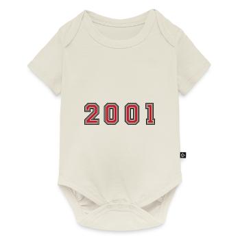 Numéro de l’année 2001 - Body à manches courtes Premium Bébé - blanc cassé - Devant