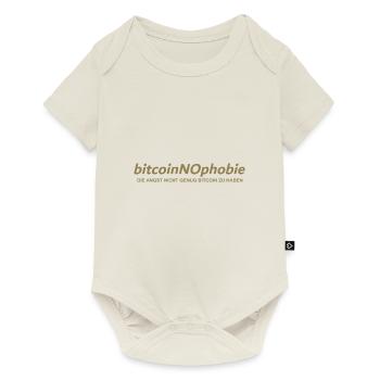 Die Angst nicht genug Bitcoin zu haben - Baby Premium Kurzarmbody - Naturweiß - Vorne