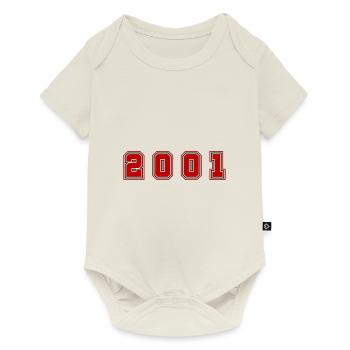 Numéro de l’année 2001 - Body à manches courtes Premium Bébé - blanc cassé - Devant