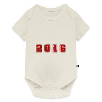 2016 Year Number - Baby Premium short-sleeve bodysuit - off white - Front