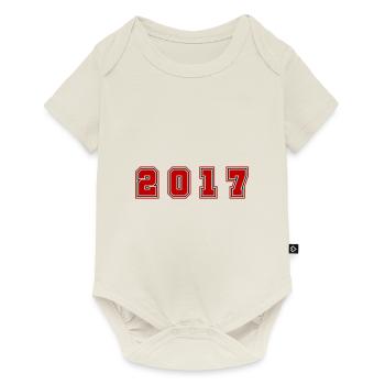 2017 Year Number - Baby Premium short-sleeve bodysuit - off white - Front