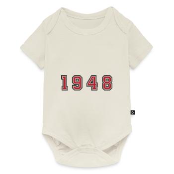 Numéro de l’année 1948 - Body à manches courtes Premium Bébé - blanc cassé - Devant