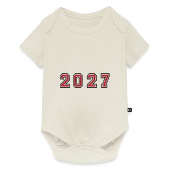 Numéro de l’année 2027 - Body à manches courtes Premium Bébé - blanc cassé - Devant