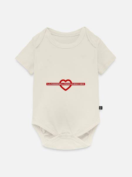 Junggesellinnenabschied Herz - Baby Premium Kurzarmbody - Naturweiß