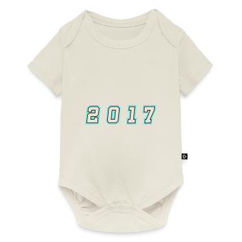 2017 Year Number - Baby Premium short-sleeve bodysuit - off white - Front