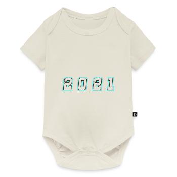 2021 Year Number - Baby Premium short-sleeve bodysuit - off white - Front
