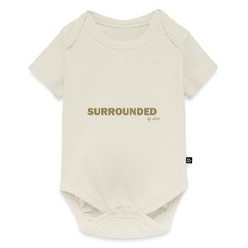Surrounded by Idiots Funny Sayings - Baby Premium short-sleeve bodysuit - off white - Front