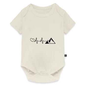Mountains Pulse Love - Baby Premium short-sleeve bodysuit - off white - Front