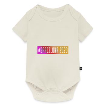 Barcelona 2023 - Baby Premium Kurzarmbody - Naturweiß - Vorne