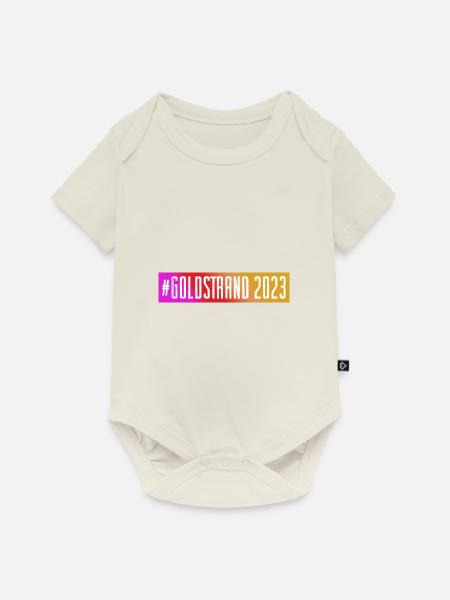 Goldstrand 2023 - Baby Premium Kurzarmbody - Naturweiß