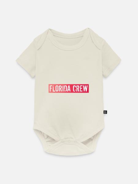 Florida Crew - Baby Premium Kurzarmbody - Naturweiß