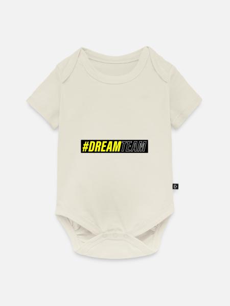 Dream Team - Baby Premium Kurzarmbody - Naturweiß