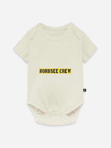 Nordsee Crew - Baby Premium Kurzarmbody - Naturweiß