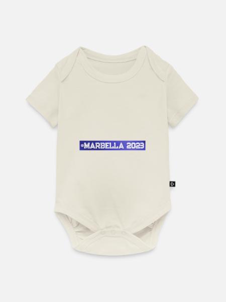 Marbella 2023 - Baby Premium Kurzarmbody - Naturweiß