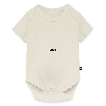2023 année - Body à manches courtes Premium Bébé - blanc cassé - Devant