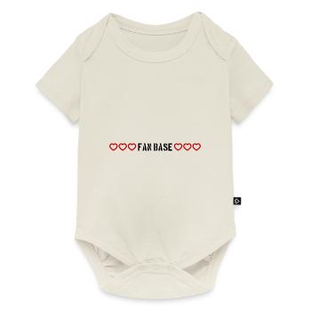 Fan Base Heart Love - Baby Premium short-sleeve bodysuit - off white - Front