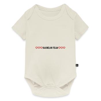 bachelor team herzchen - Baby Premium Kurzarmbody - Naturweiß - Vorne