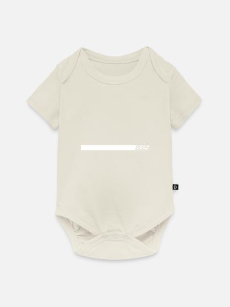 2025 Linie - Baby Premium Kurzarmbody - Naturweiß