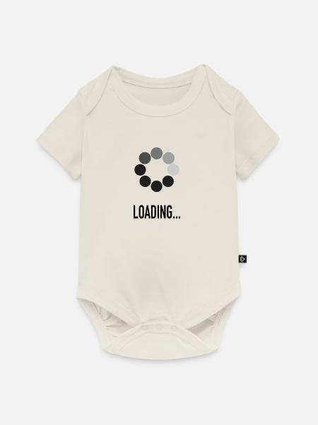 LOADING... - Baby Premium Kurzarmbody - Naturweiß
