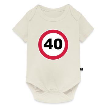 40ème anniversaire - Body à manches courtes Premium Bébé - blanc cassé - Devant